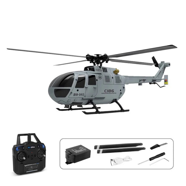 tactical RC helicopter packaging and contents