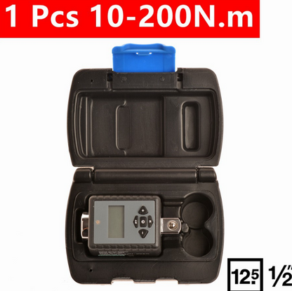 Close-up of digital torque wrench Nm readout