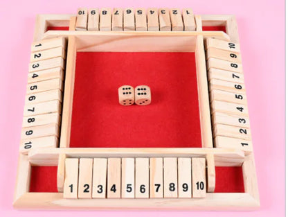 shut the box — board size and scale view