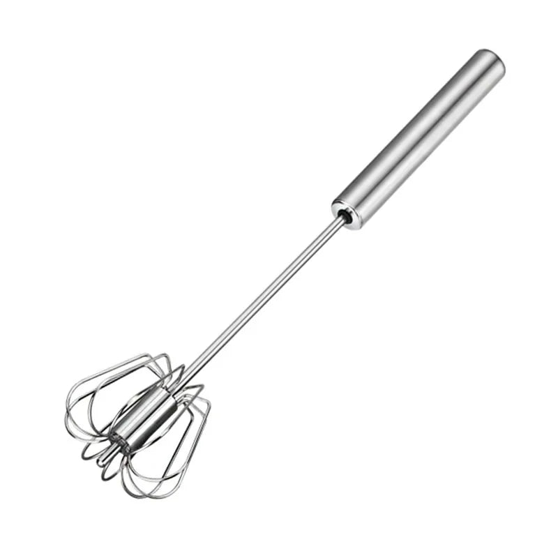 All-Stainless Steel Egg Whisk, Semi-Automatic, 304