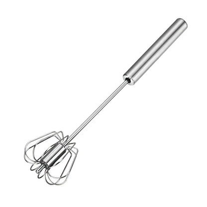 All-Stainless Steel Egg Whisk, Semi-Automatic, 304