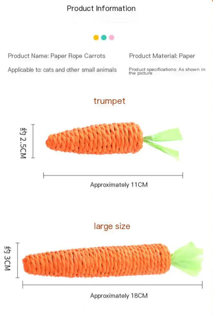 Jingle Carrot Chew Toy