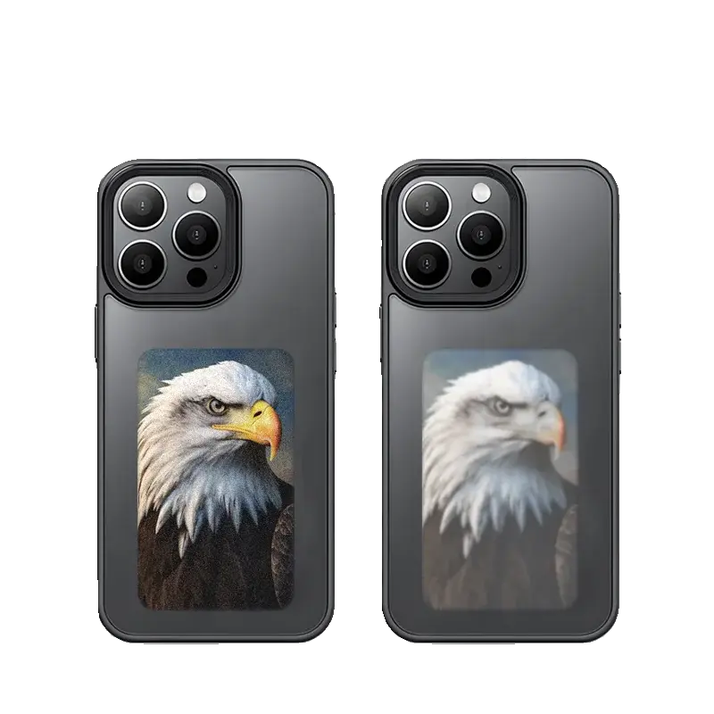Amorus E-Ink Smart NFC Phone Case for iPhone: Customizable Back Display