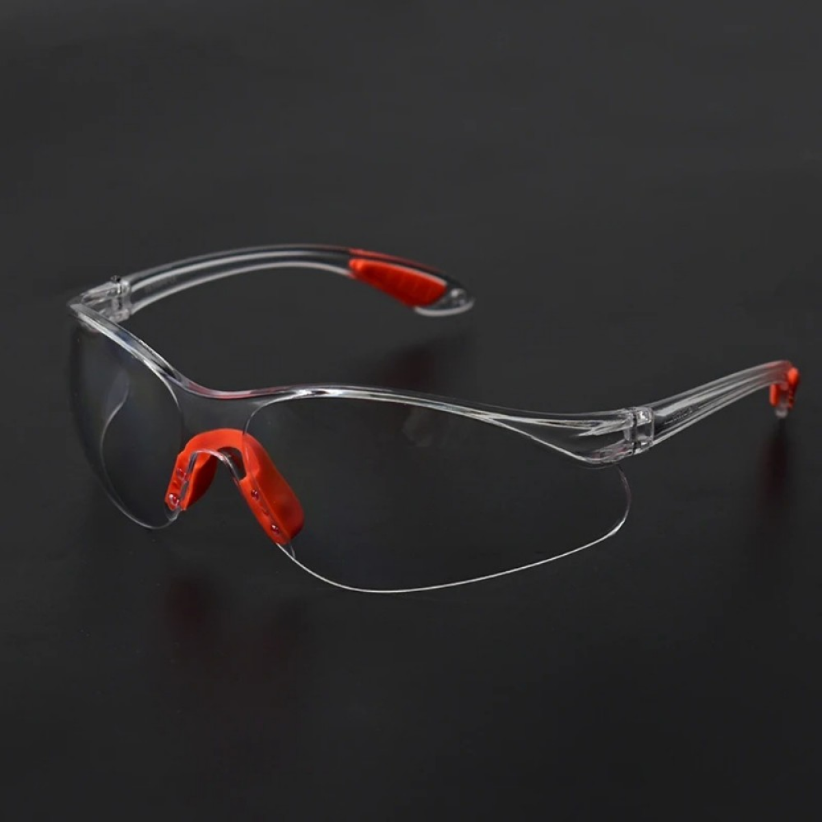 impact safety glasses worn in workshop in use