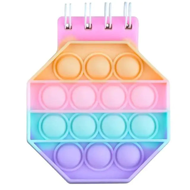 Kawaii Silicone Pop It Notebook Cover