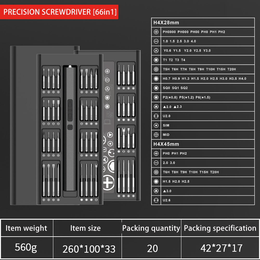 precision screwdriver kit full contents
