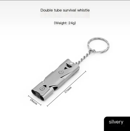 Stainless steel emergency survival whistle size - 57mm x 18mm, 24g