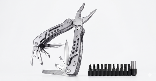 24-in-1 multi-tool kit with driver bits — full contents view