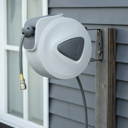 air hose reel 180 degree swivel bracket detail