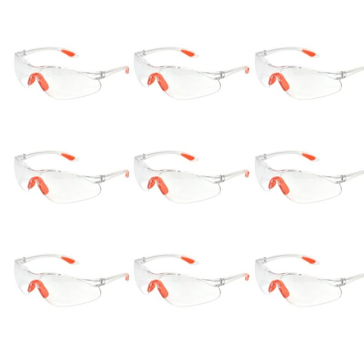 impact safety glasses silicone nose pads detail