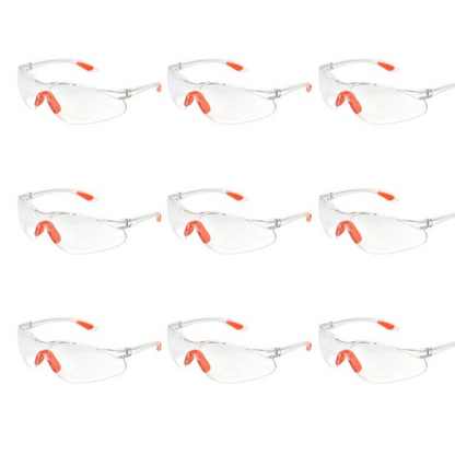 impact safety glasses silicone nose pads detail