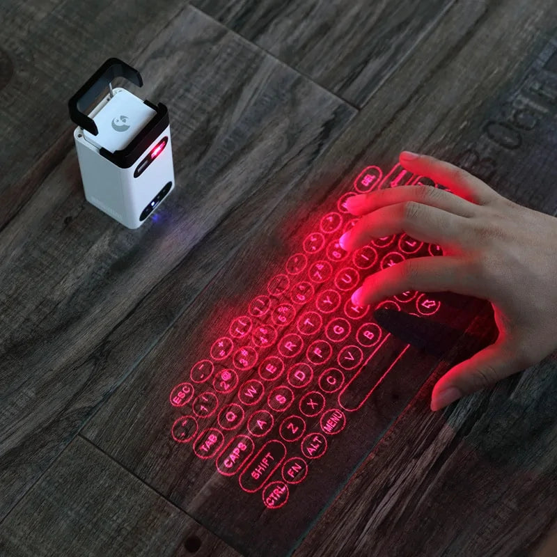 Bluetooth Wireless Projection of Virtual Laser Keyboard