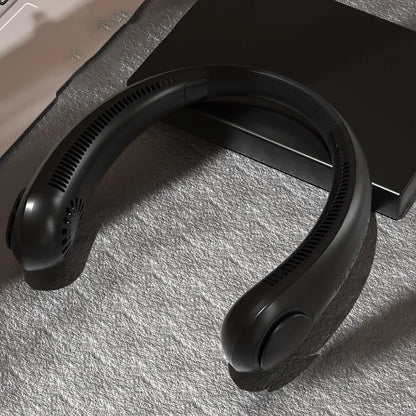 Hands-Free Neck Cooler: Bladeless 3-Speed Personal Fan