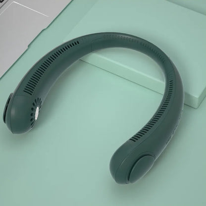 Hands-Free Neck Cooler: Bladeless 3-Speed Personal Fan