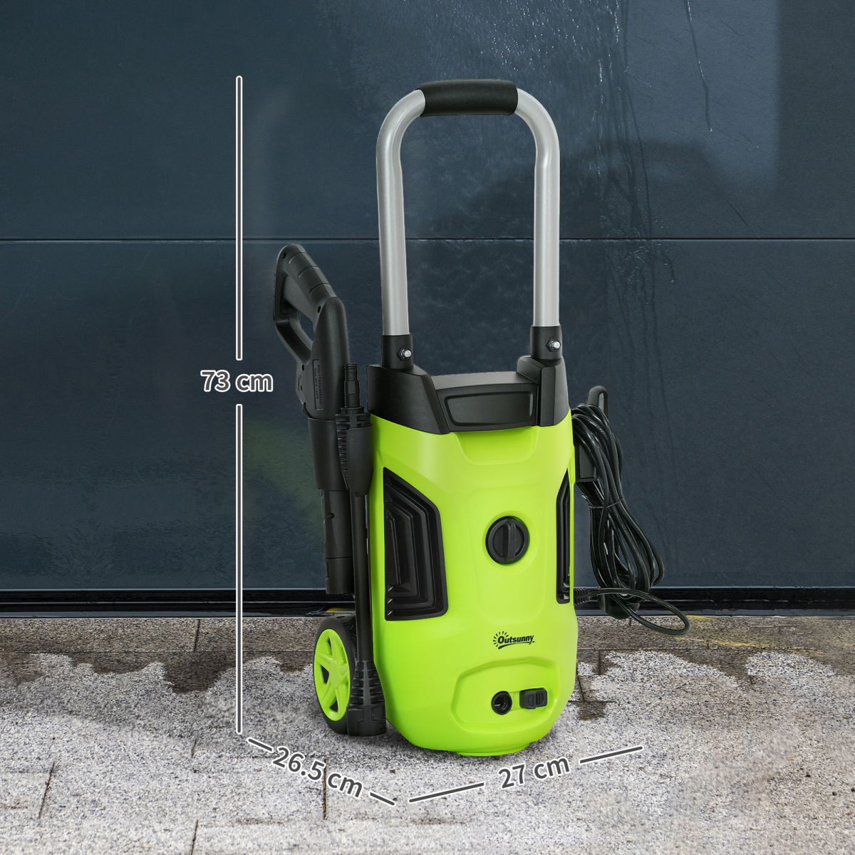 high-pressure washer adjustable nozzle detail