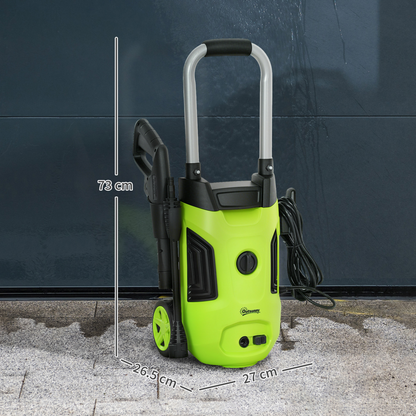 high-pressure washer adjustable nozzle detail