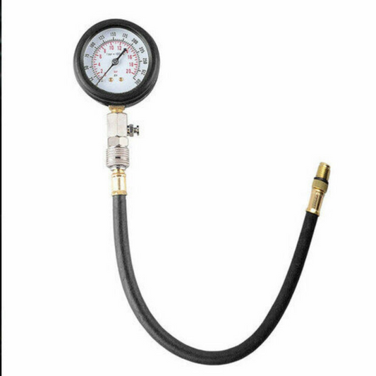 compression tester kit — gauge and adapters in case