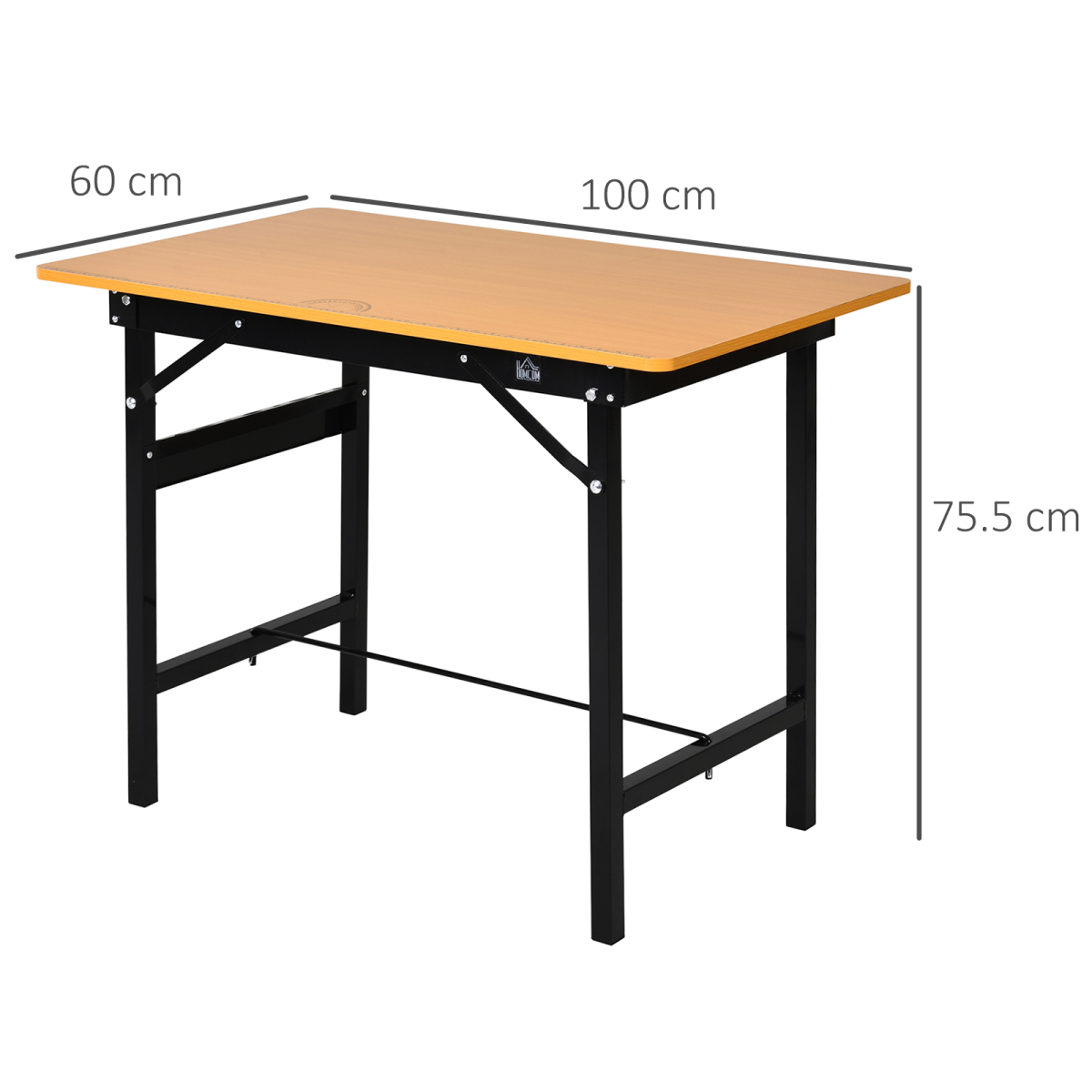 Folding workbench ruler-printed worktop close-up