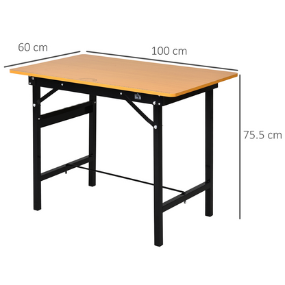 Folding workbench ruler-printed worktop close-up