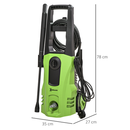 DURHAND 1800W High-Pressure Washer System (150 Bar)