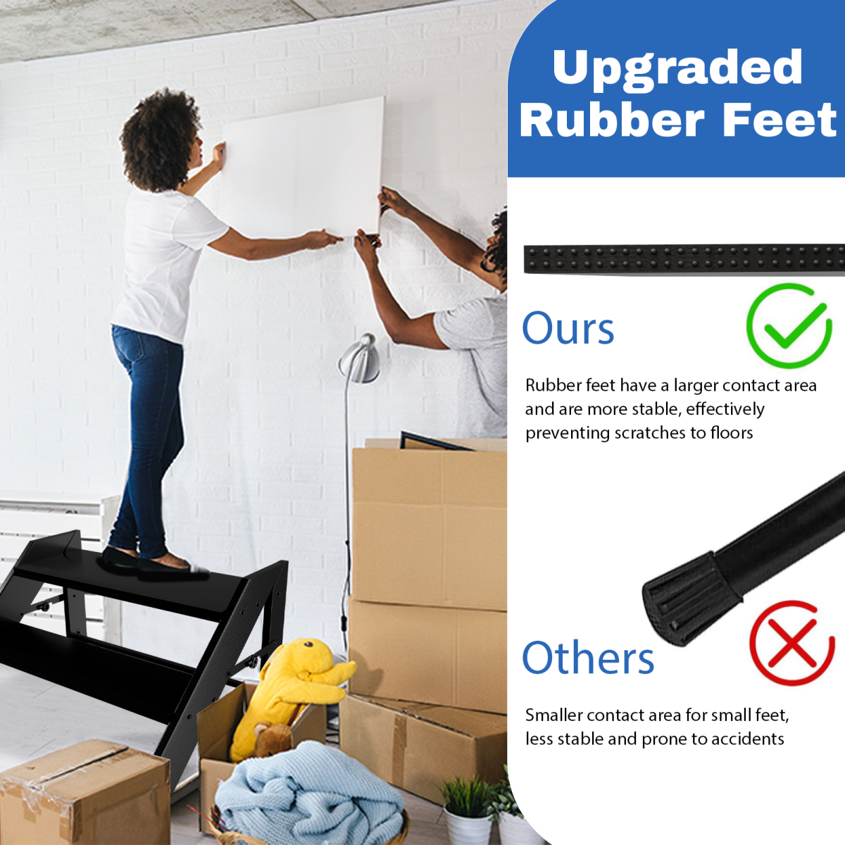 Heavy-Duty 2-Step Folding Platform (660lb Capacity)