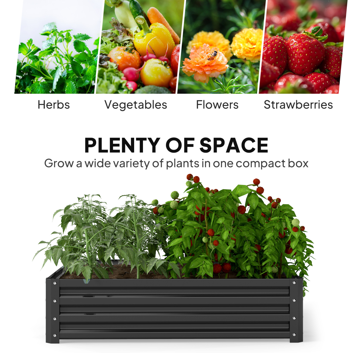 raised garden bed slot-together assembly