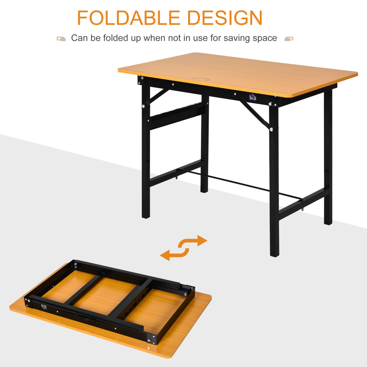 Folding workbench folded flat for storage
