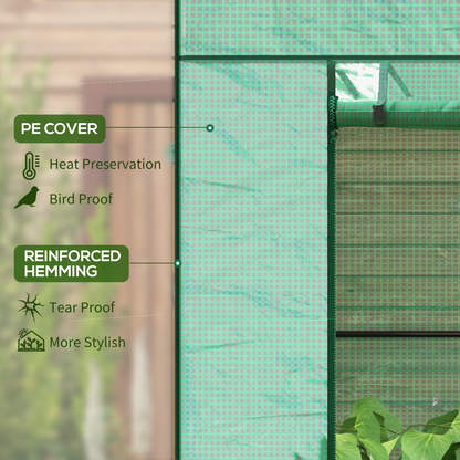 Walk-In "Lean-To" Greenhouse (Space-Saving Wall Design)