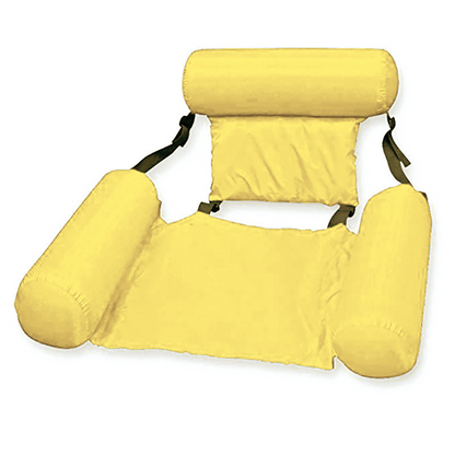 Inflatable floating hammock backrest and footrest support