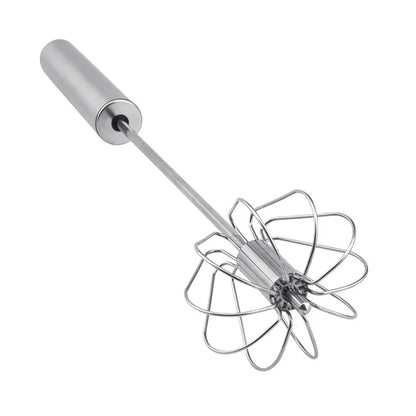 All-Stainless Steel Egg Whisk, Semi-Automatic, 304