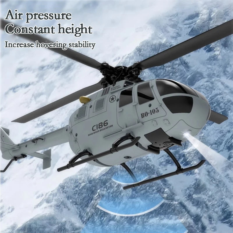 tactical RC helicopter scale BO-105 details