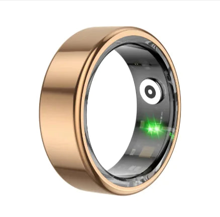 biometric smart ring — front view rose gold finish