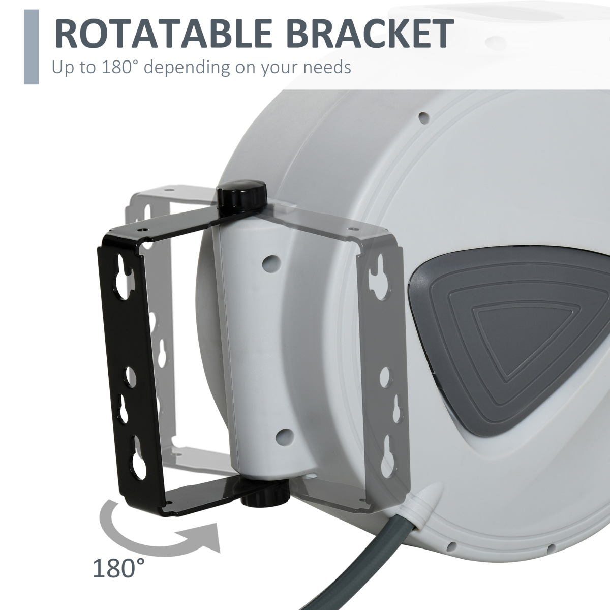 air hose reel carry handle detail