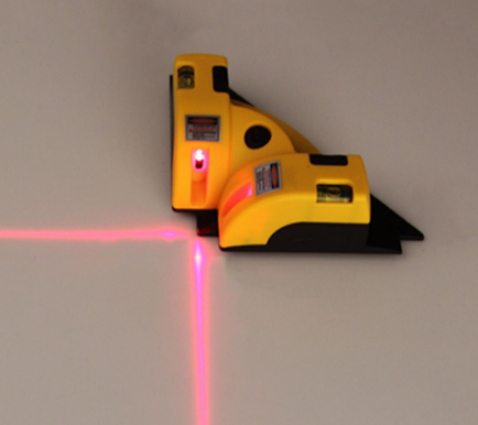 90 degree laser level flooring alignment example