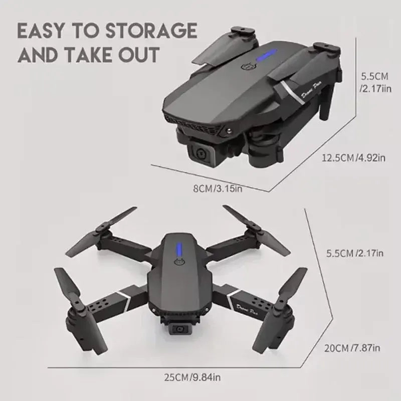 Foldable RC Drone With 1080P Wide Angle Dual HD Camera