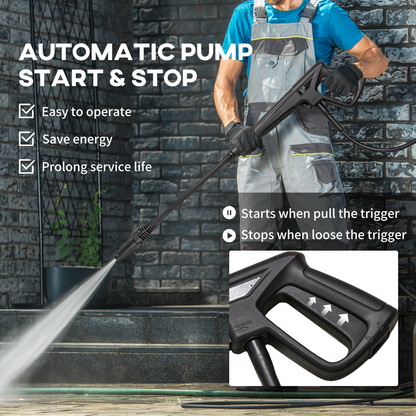 DURHAND 1800W High-Pressure Washer System (150 Bar)