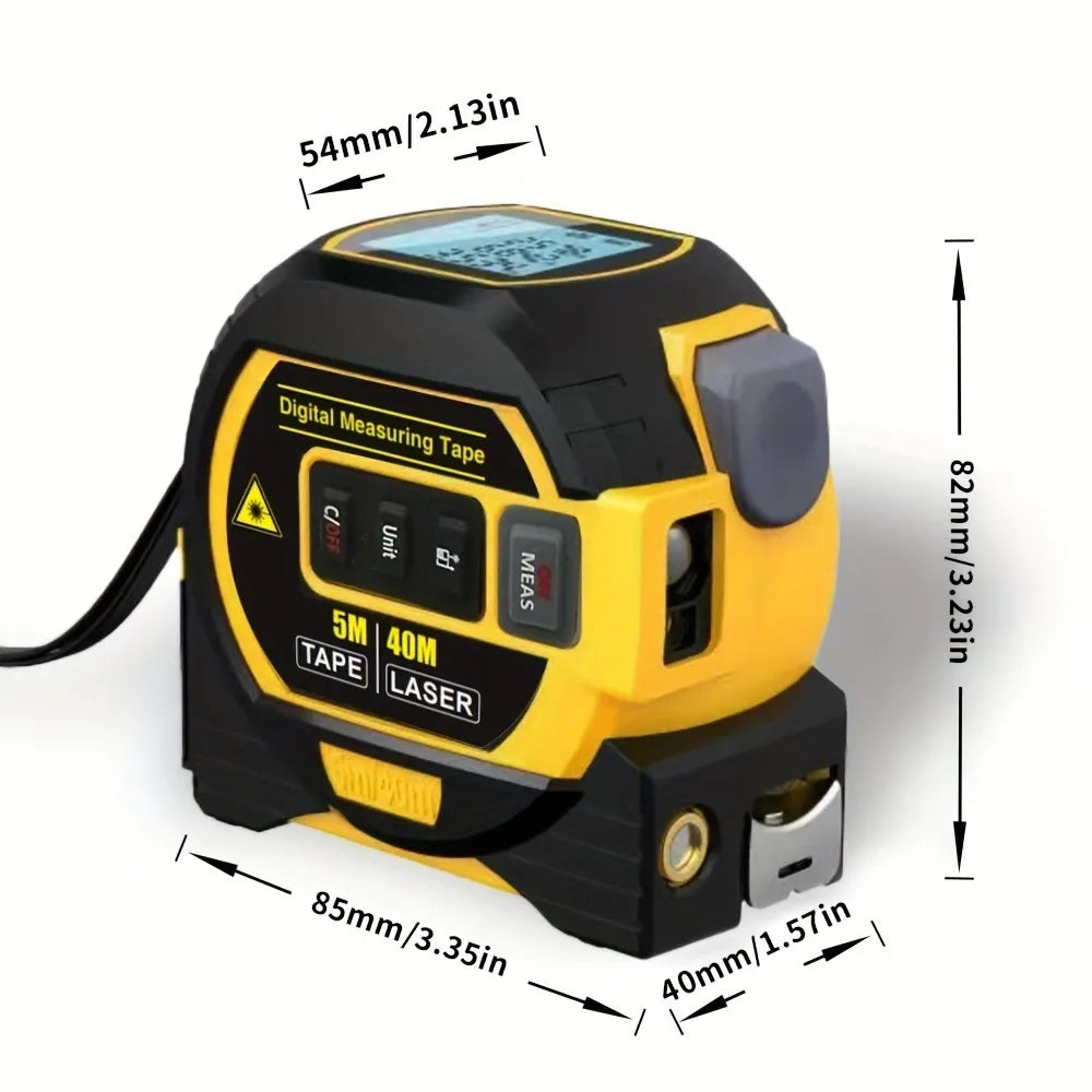 Laser rangefinder LCD display close-up