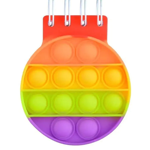 Kawaii Silicone Pop It Notebook Cover