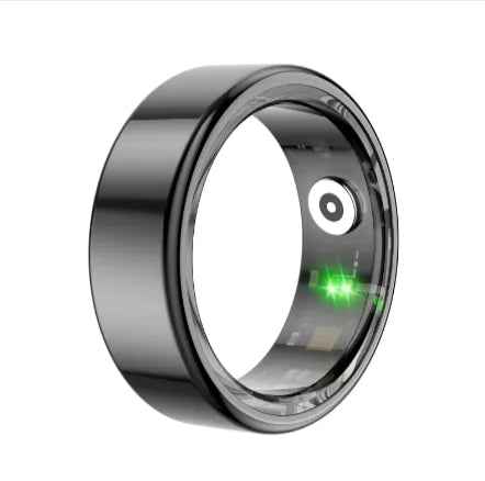 biometric smart ring — SpO2 monitoring display