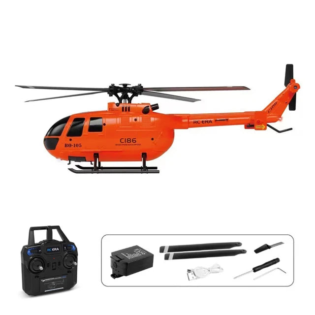 tactical RC helicopter — C186 front view
