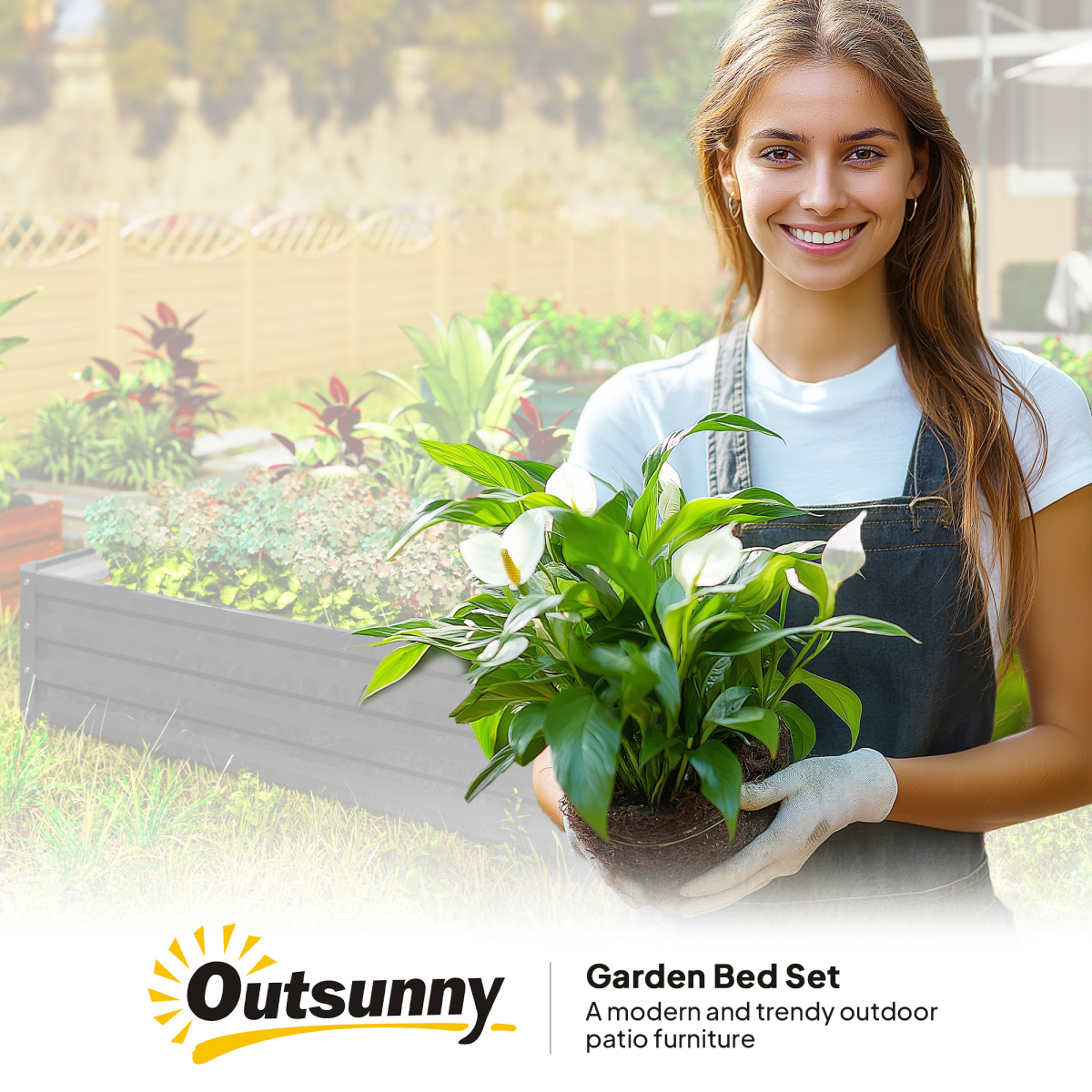 raised garden bed in garden setting