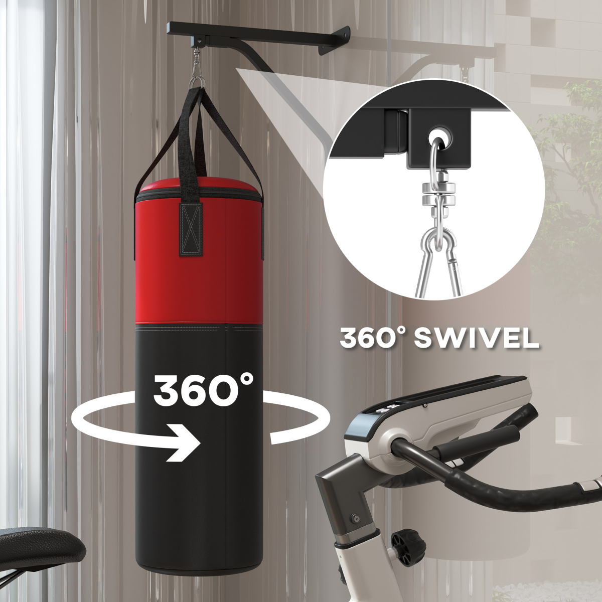 Wall-mounted striking rig bracket dimensions