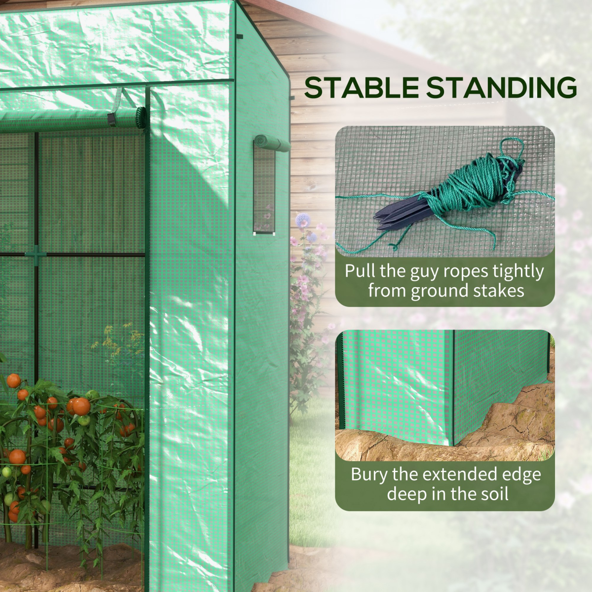 Walk-In "Lean-To" Greenhouse (Space-Saving Wall Design)