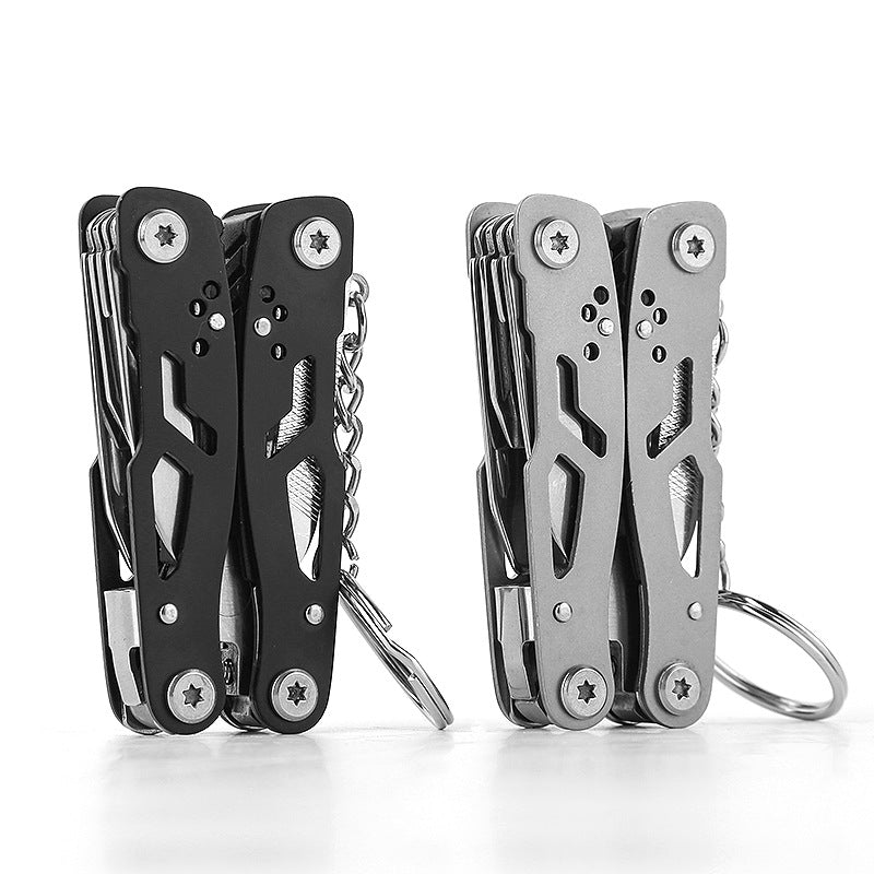 Keychain multitool attached to keys for everyday carry