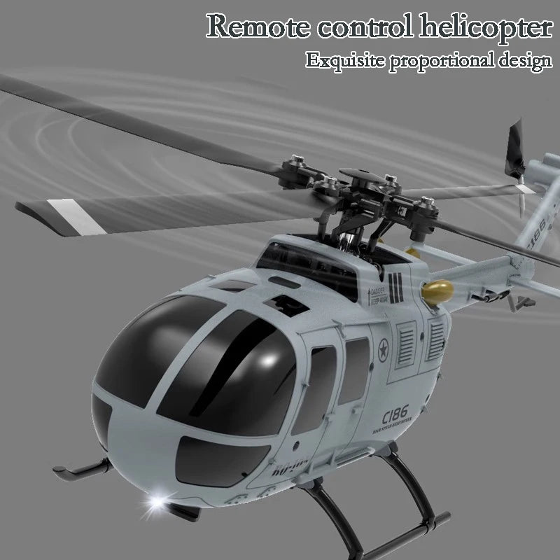 tactical RC helicopter side profile