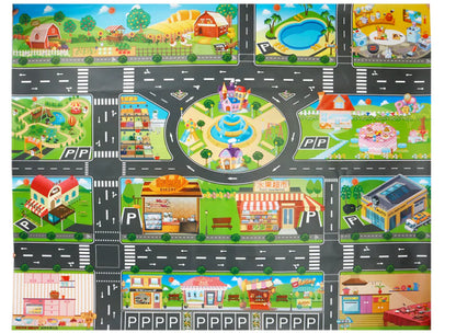 Traffic Adventure Play Mat & Toy Set