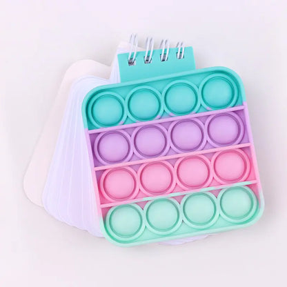 Kawaii Silicone Pop It Notebook Cover