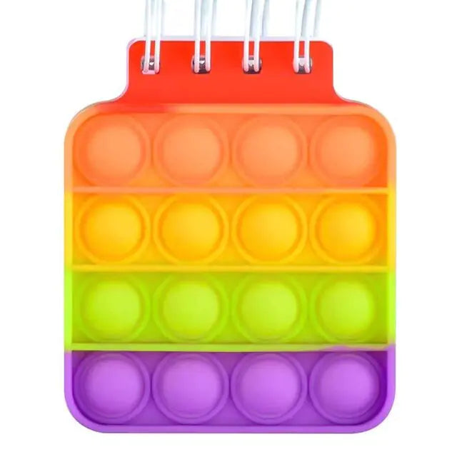 Kawaii Silicone Pop It Notebook Cover