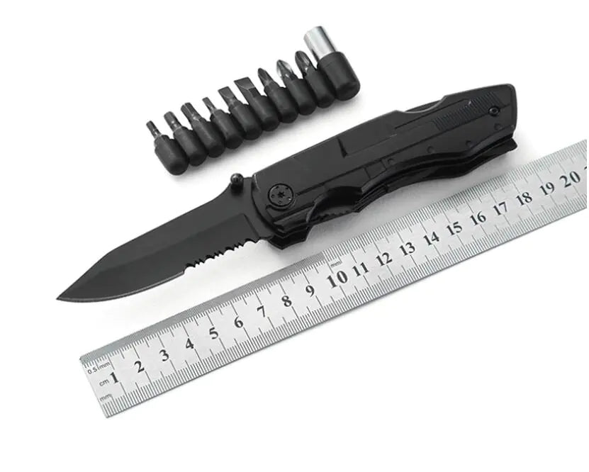 tactical multi-tool locking blade detail
