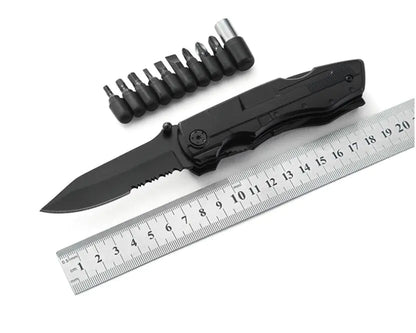 tactical multi-tool locking blade detail